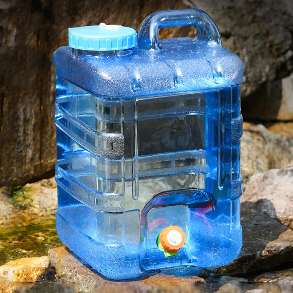 28L Camping Water Storage Bucket with Faucet & Hose Camping Water Container Richie's