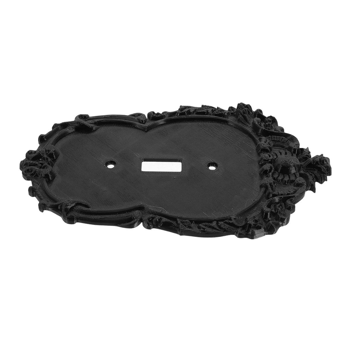 Matte Black Gothic Toggle Switch Cover Plate – Baroque Vintage Decorative Switch Plate Richie's