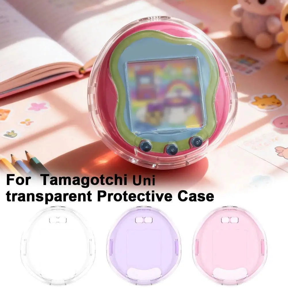 Crystal Clear Hard Case for Tamagotchi Uni – PC Shockproof Cover Game Console Case Richie's