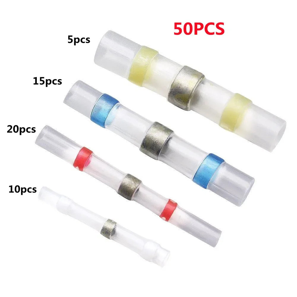 Heat Shrink Solder Wire Connectors Waterproof 50–300 Pcs Wire Connectors Richie's 50PCS bag