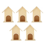 5-Pack Wooden Birdhouses – DIY Bird Feeder Patio Décor Wooden Birdhouse Set Richie's