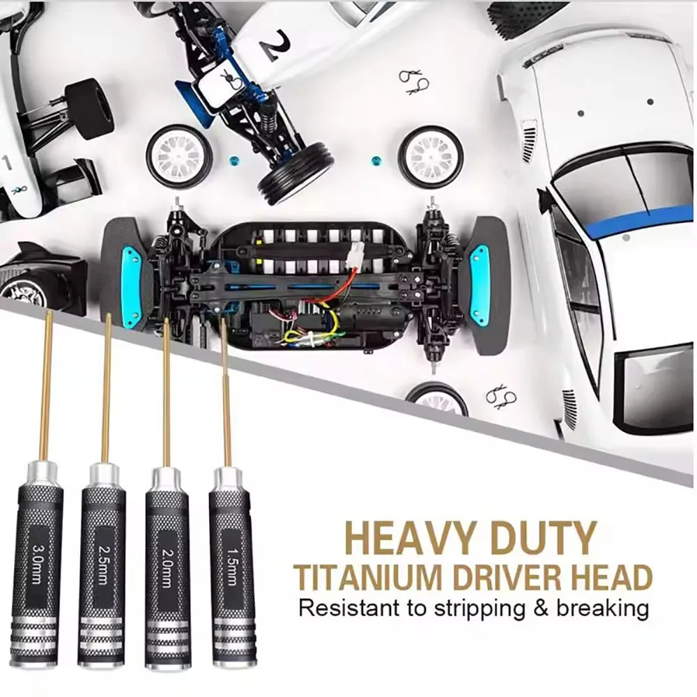 TOTNEND Hex Screwdriver Set for FPV Drone RC Cars 4pc 7pc Precision Screwdriver Set Richie's