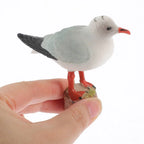 Seagull Figurine Nautical Bird Statue Miniature Home Décor Decorative Figurine Richie's