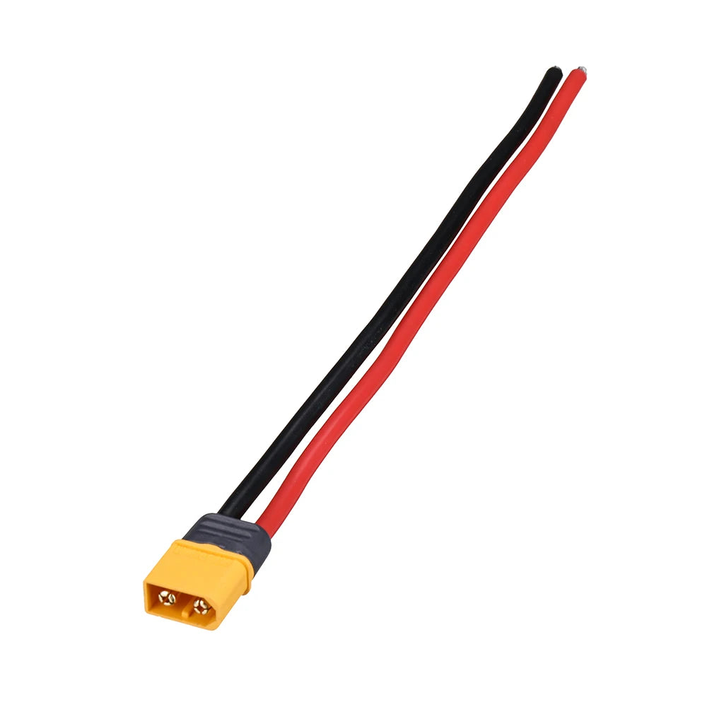 XT60 Male Female Plug Connector 12AWG Silicone Cable 10–30cm RC Power Connector Cable Richie's 20cm male