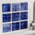 18pcs Peel & Stick PVC Mosaic Wall Tiles – 3.93in Adhesive Wall Tile Stickers Richie's