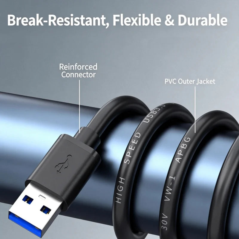 USB 3.0 Male to Male Cable 5Gbps – 1.5M Data Transfer Cord USB Data Cable Richie's