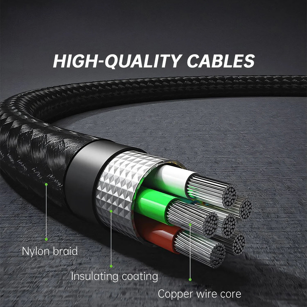 FUCHU 240W USB-C Fast Charging Cable – Nylon Braided, 120cm USB-C Charging Cable Richie's
