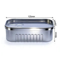 Mini Sardine Can Tin Box Silver – Novelty Small Storage Container Novelty Tin Storage Box Richie's sliver