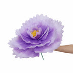 50cm Large Artificial Peony Flower Head – Silk Faux Bloom Decor Artificial Flower Decor Richie's Purple