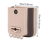 Foldable Hanging Trash Can – Collapsible Wall Mount Waste Bin Hanging Trash Can Richie's Khaki-L