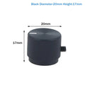 Aluminum Potentiometer Knob 20mm 30mm – Black & Silver Potentiometer Knob Richie's 20x17x6mm Black None