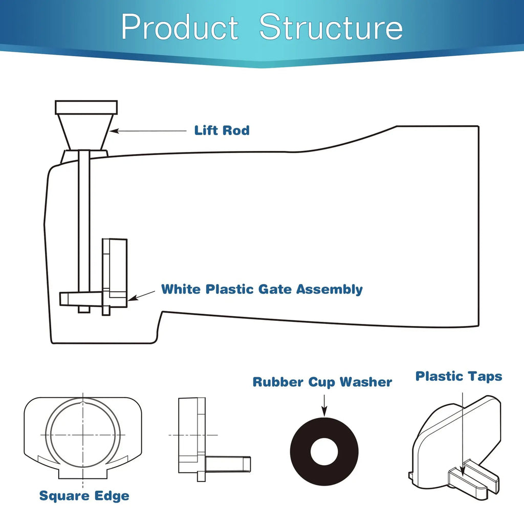 304 Stainless Steel Bath Outlet Diverter Shower Faucet Repair Kit Bath Outlet Diverter Richie's
