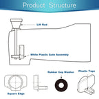 304 Stainless Steel Bath Outlet Diverter Shower Faucet Repair Kit Bath Outlet Diverter Richie's