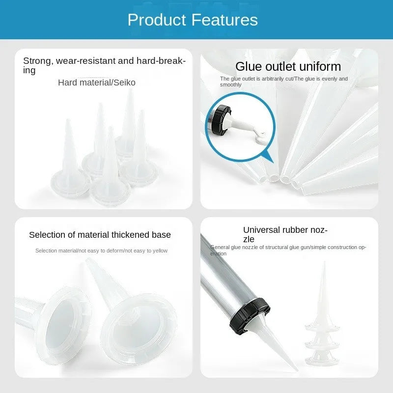 Universal Caulking Gun Nozzles – Plastic Sealant Tips Caulking Gun Nozzles Richie's