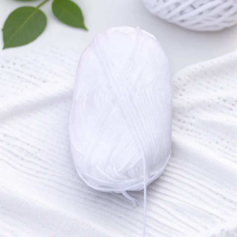Milk Cotton Yarn – Soft Chunky Worsted Weight, Knitting & Crochet Craft Yarn Richie's