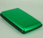 Aluminum RFID Blocking Card Holder Slim Hard Case Wallet RFID Card Holder Richie's Green