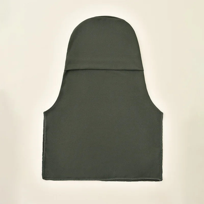 Women's Instant Ninja Hijab Underscarf – Soft Stretch Inner Cap Hijab Inner Cap Richie's 4 gray green