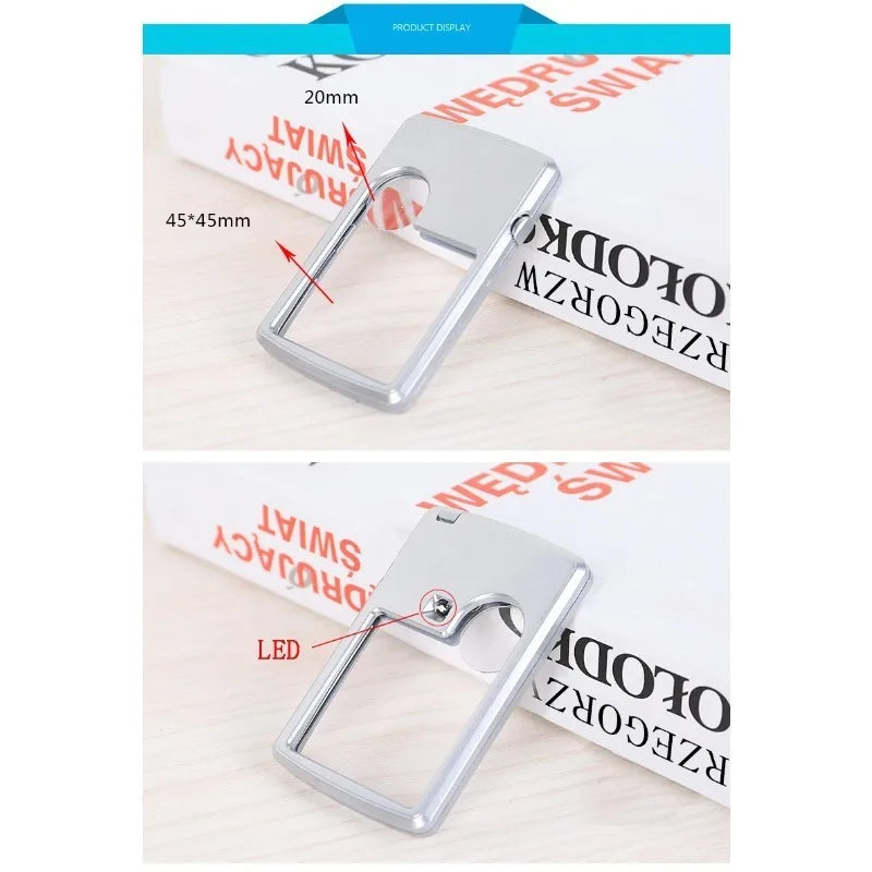 6X 3X LED Magnifying Glass Loupe – Pocket Magnifier Magnifying Glass Loupe Richie's