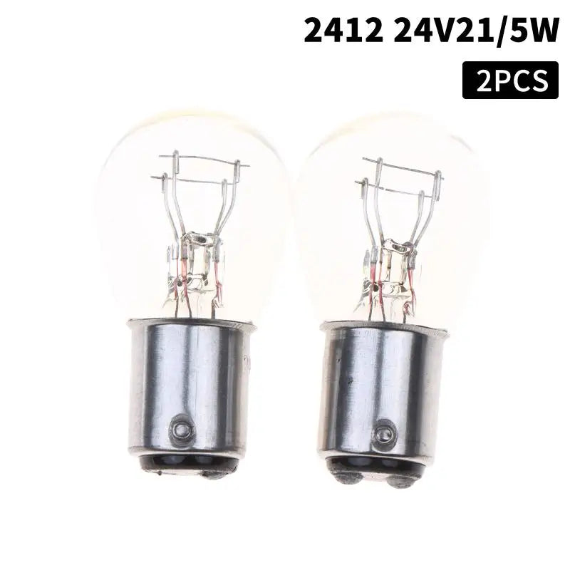 2-Pack Halogen Car Bulbs 1157 1141 12V/24V Amber & Clear Halogen Car Bulbs Richie's A6