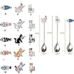 Cartoon Cat Coffee Spoon – Japanese Korean 304 Stainless Steel Decorative Spoon Richie's