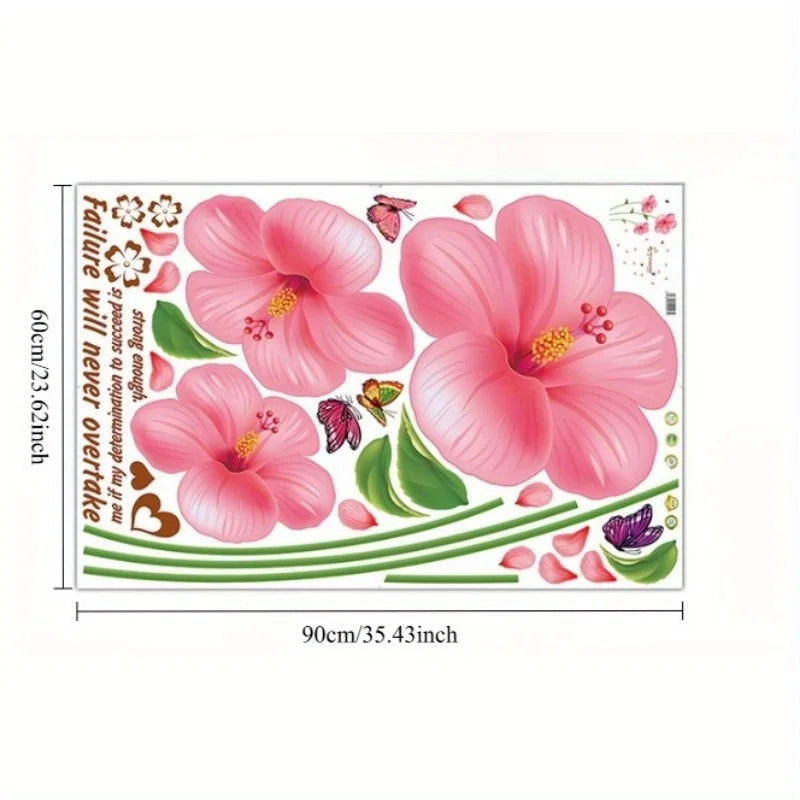 Removable Floral Wall Sticker – Living Room & Bedroom Decor Wall Sticker Decal Richie's