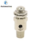 TAC2-2P Pneumatic Exhaust Valve 2/2 Way M5 Female 1/8" Push Button Pneumatic Exhaust Valve Richie's