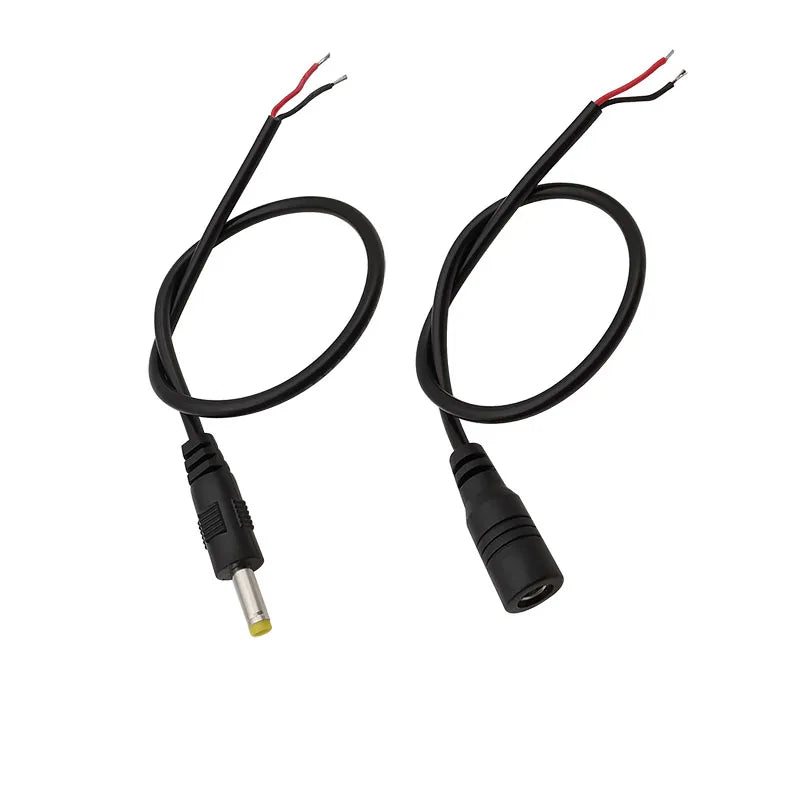 4.0x1.7mm DC Male Female Power Connector Cable – CCTV & LED DC Power Connector Richie's 1 Male 1 Female