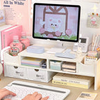 Multi-Layer Desktop Organizer with Tablet Holder & Drawers Desktop Organizer Richie's Default Title