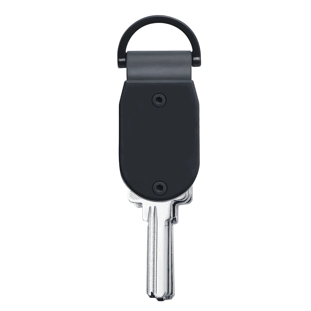 ZEEKER T8 Compact Aluminum Key Organizer – Silent EDC Holder Key Organizer Richie's Matte Black