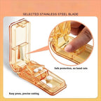 Portable 2-in-1 Tablet Cutter & Pill Storage Case Pill Cutter & Organizer Richie's