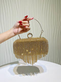 Diamond Tassel Evening Clutch Bag – Women's Party Chain Handbag Evening Clutch Bag Richie's Gold