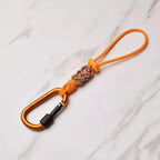 Woven Cord Water Bottle Hanger Clip for Hiking & Camping Bottle Hanger Clip Richie's Orange
