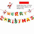 Christmas Hanging Bunting Banner – Xmas Non-Woven Party Decor Christmas Bunting Banner Richie's B