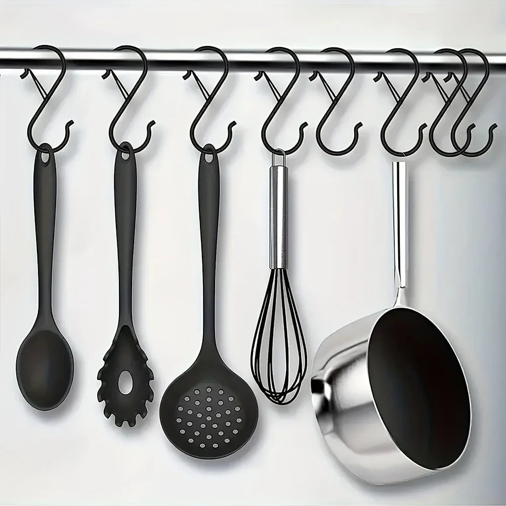 Heavy-Duty Stainless Steel S-Hooks with Safety Lock S-Hooks with Lock Richie's