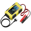 Smart Car Battery Charger 12V/10A 24V/5A AGM Wet 7-Stage Auto Battery Charger Richie's Yellow