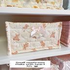 Square Wicker Cotton Storage Basket – Floral Stripe Organizer Storage Basket Richie's 03