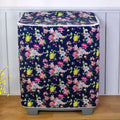 Semi-Automatic Washing Machine Cover – Waterproof & Dustproof Appliance Cover Richie's Black Rose