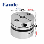 Aluminum D19L19 Single Diaphragm Coupling – Servo & CNC Diaphragm Shaft Coupling Richie's 6x8