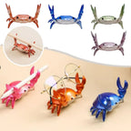 Funny Weightlifting Crab Pen Holder – Cute Desk Organizer Desk Pen Holder Richie's
