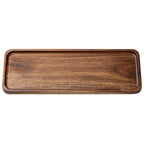 Acacia Wood Tea Tray – Japanese Style Serving Plate Wooden Serving Tray Richie's 1