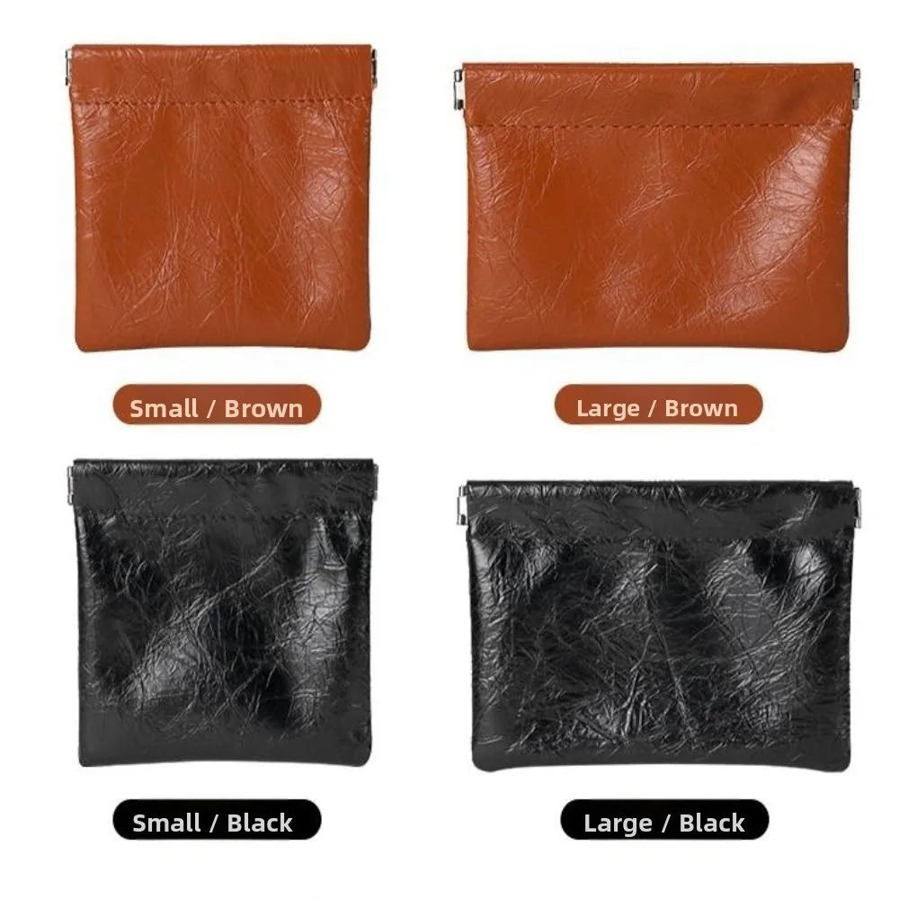Waterproof PU Leather Coin Purse – Auto-Closure Mini Bag Coin Purse Richie's