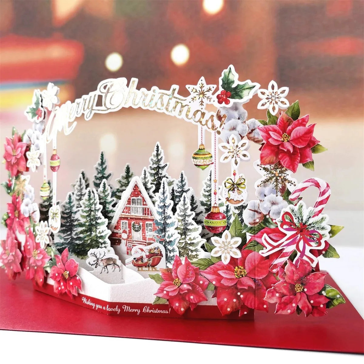 Christmas 3D Pop-Up Santa Claus Greeting Card | Festive Gift Pop-Up Greeting Card Richie's