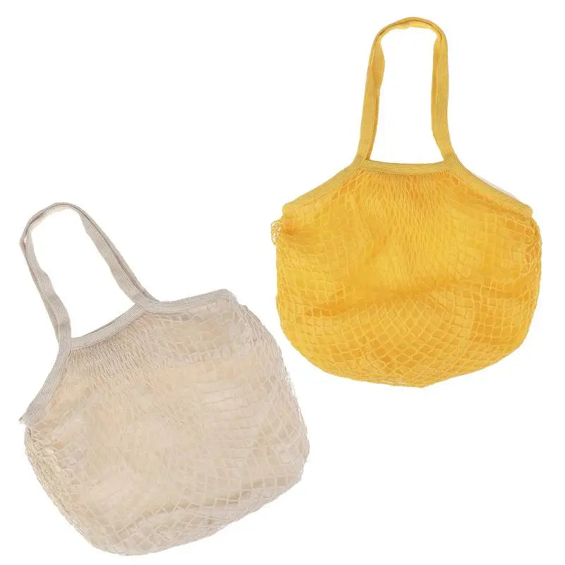 Foldable Cotton Mesh Grocery Tote – Reusable Eco Shopping Bag Reusable Tote Bag Richie's