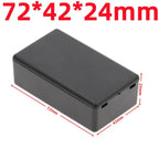 Waterproof ABS Plastic Project Box Electronic Enclosure Case Electronic Enclosure Box Richie's 71X41X23mm-Black