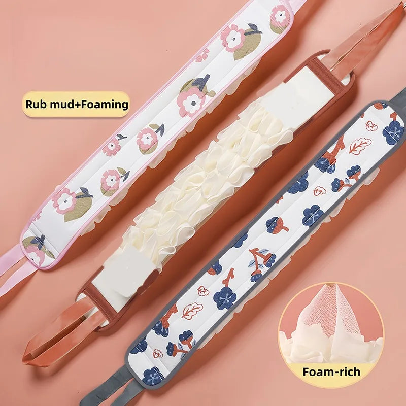 2-in-1 Double-Sided Back Scrubber & Loofah Exfoliating Bath Tool Bath Body Scrubber Richie's
