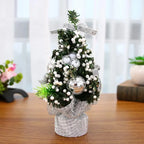 20cm Mini Artificial PVC Christmas Tree Ornament | Holiday Décor Mini Christmas Tree Richie's Silver 0.6M