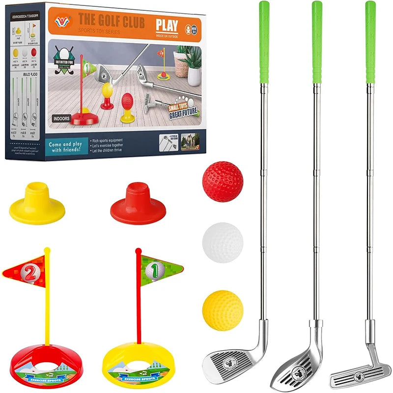 Kids Retractable Golf Club Set – Indoor & Outdoor Sports Toy Kids Golf Toy Set Richie's