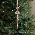 Acrylic Christmas Tree Pendant with Faux Pearl Drop Ornament Christmas Tree Ornament Richie's 7