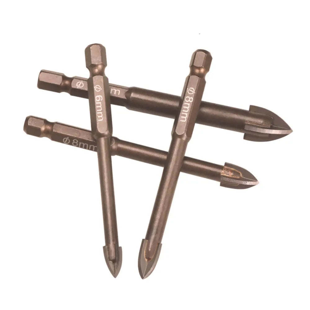 Binoax 7Pcs Carbide Glass & Tile Drill Bit Set – Spear Head Glass Tile Drill Bits Richie's