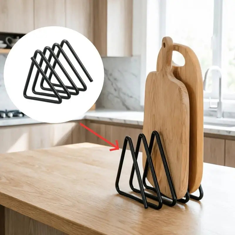 Heavy-Duty Metal Cutting Board Organizer & Kitchen Rack Kitchen Storage Rack Richie's